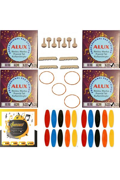 şenses müzik market Şenses Alux 025 طقم سلك ربط ديفان 5 مجموعات + 5 بامبام + 7 اوجير شجرة + 20 قطعة مظلة + 3 عتبات
