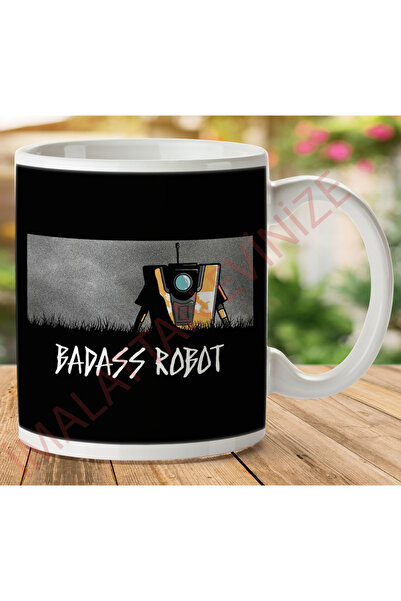 ART HEDİYE 1-678 كوب مطبوع على الجانبين من Badass Robot