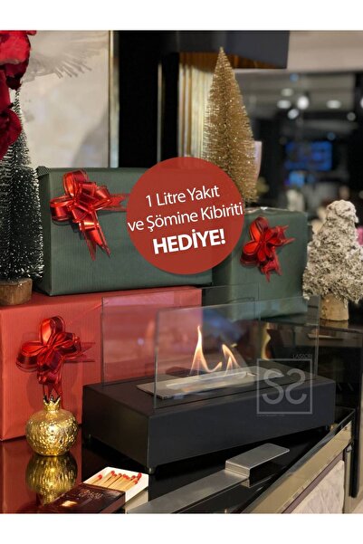 Lassori Silence Masaüstü Dekoratif Şömine (HEDİYELİK PAKET SET)