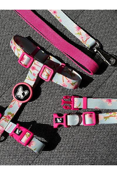 Dogness Spring Flowers Dog H Type Chest Collar