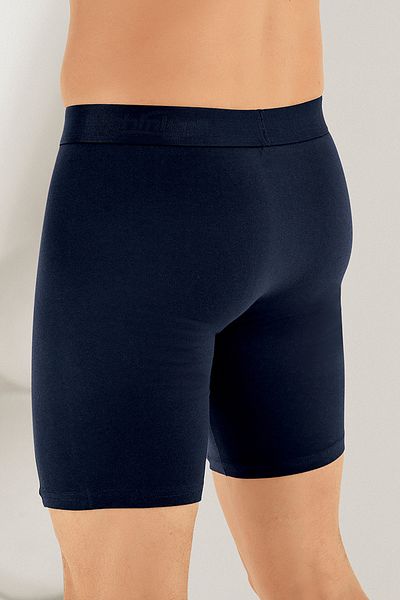 Şahinler Lycra Ανδρικό Navy Blue Long Boxer Me114