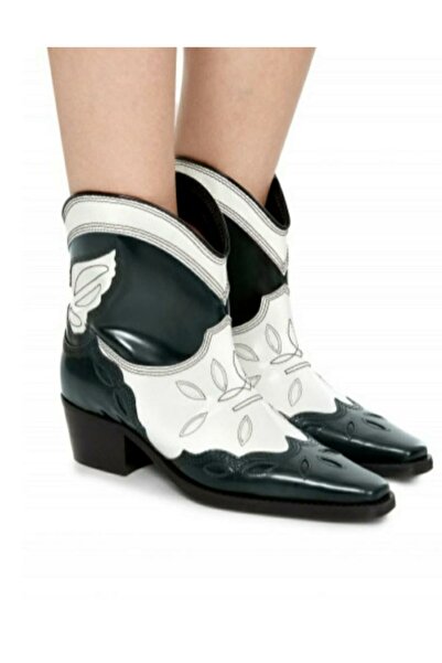 GANNI Hakiki Deri Kovboy Bot