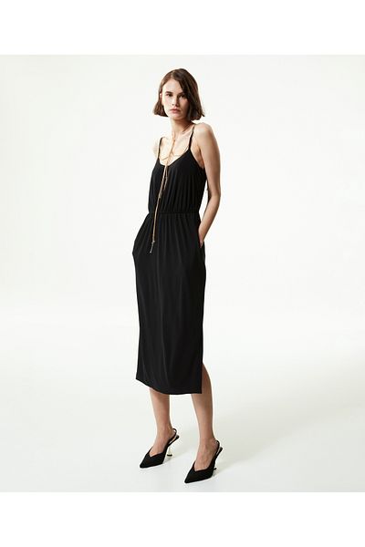 Machka Midikleid mit Metallaccessoires