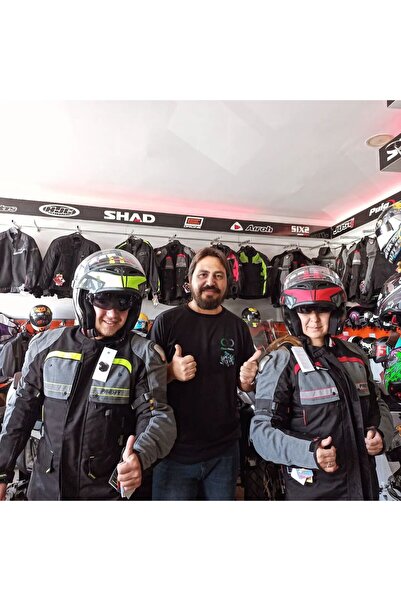 Prosev At2202 Long 4 Mevsim Motosiklet Montu Yeşil Gri PROSEV 2020