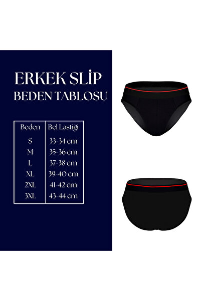 darkzone Men's Cotton Striped Elastic Black Flexible Slip Briefs