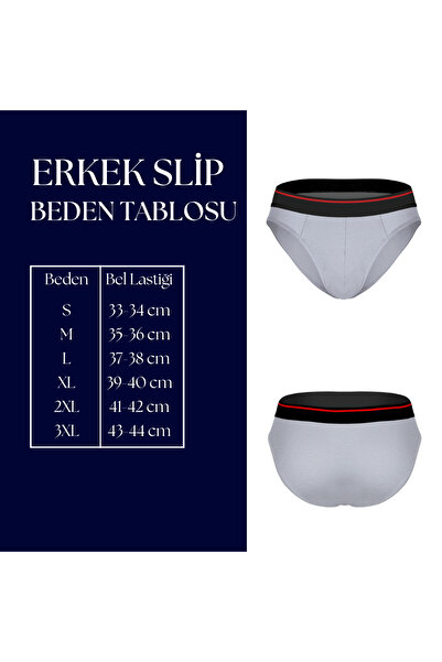 darkzone Men's Cotton Red Striped Elastic Gray Flexible Slip Briefs