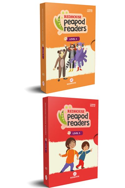 Redhouse Yayınları مجموعة القصص الإنجليزية Peapod Readers (مجموعتان) 10 كتب