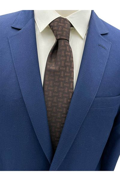 Brianze Brown Patterned Tie