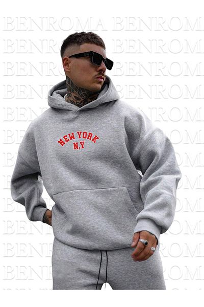 BENROMA Μπλουζάκι Unisex Oversize New York Printed