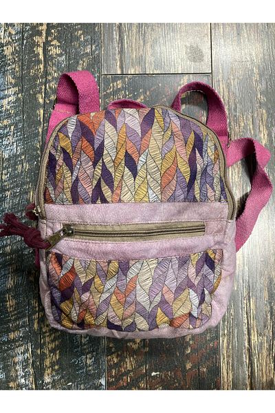 Street Bag Ethnic Vintage Small Backpack Daily Travel Use
