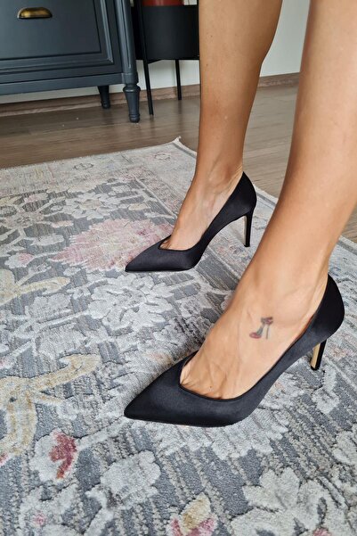 Topukla Footwear 036 468 Topukla Kadın Sivri Burun 8 cm Topuklu Klasik Stiletto