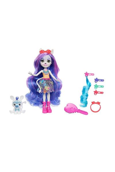 mattel HNV28 Enchantimals Glam Party Zebra Zemirah and Grainy