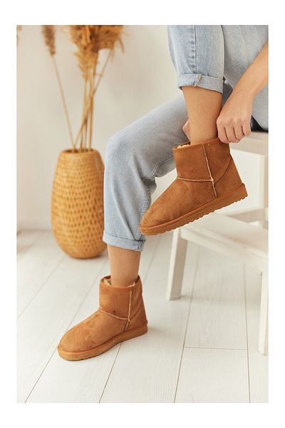 shopcolic 017 CI Midi Γυναικεία Μποτάκια - Γούνινο Εσωτερικό Flatfoot