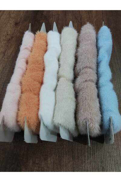 erceys Дамски клинове от 6 чифта мохер, дебели, зимни, меки