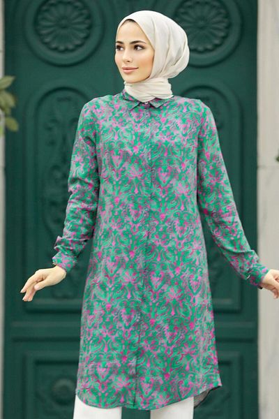 CANSELLBUTİKK PLUS SIZE Hijab Tunic Viscose Fabric (46-48-50-52-54) ( big size )