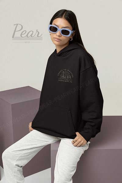Pear Wear Дамски суитшърт с принт Prone Oversize
