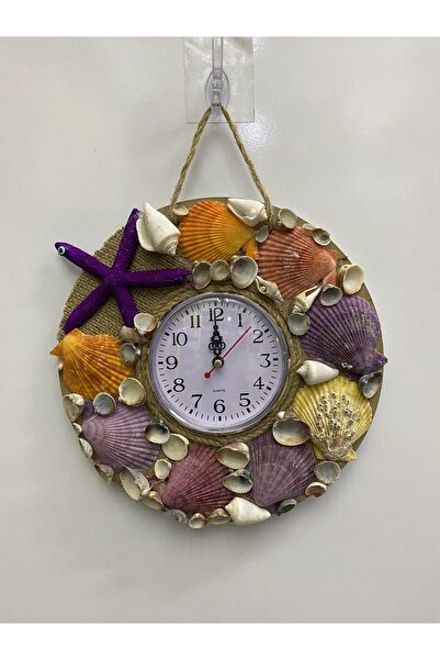 KARDEŞLER BONCUK HEDİYELİK EŞYA Deniz Kabuklu Duvar Saati, Ofis ve Dekorasyon...
