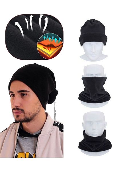 SEBURAM COLLECTION Thermal Functional Neck Collar Beanie Winter Biker Anti Wind Neck Collar Beanie