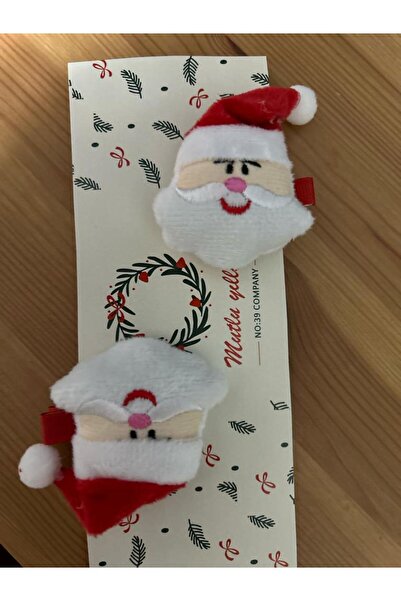 no 39 company Dječja kopča za kosu sa temom Nove godine Pliš sa likom Deda Mraza