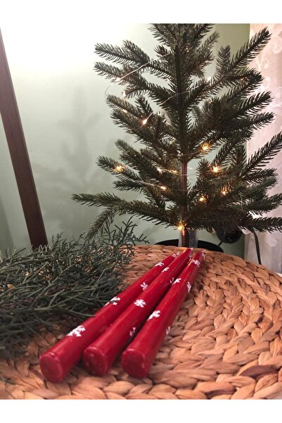 Horizon 2026 Yılbaşı 1 Adet Kırmızı Şamdan Mum Candlestick Candle New Year Ch...