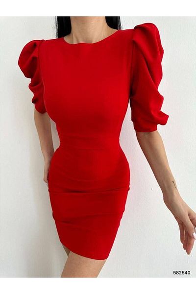 Varyete Princess Sleeve Backless Mini Length Dress Wedding Engagement Promise Graduation Invitation