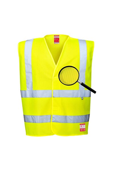 PORTWEST Fr71 Alev Almaz Hi-vis Yelek (SARI)