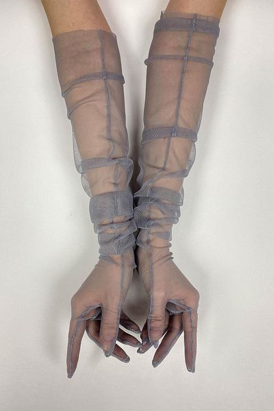 Hayalperest boncuk 10 Pieces of Bridal Gloves Tulle Gloves Wedding/Wedding/Party Gloves