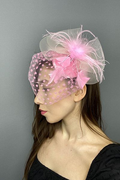 Hayalperest boncuk Polka Dot Voilet Wedding and Party Hat