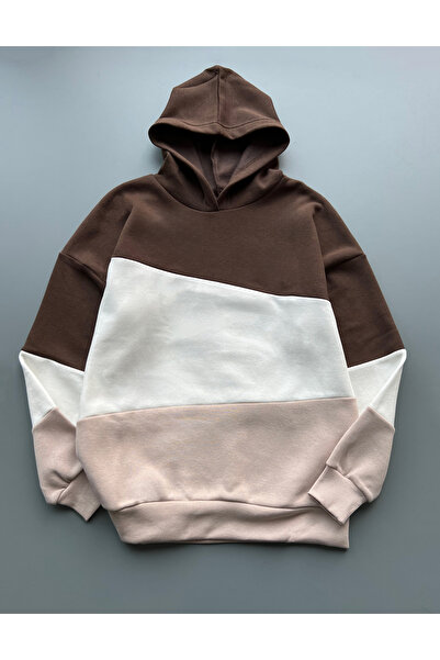 viperkombin Υπερμεγέθης μπλούζα με κουκούλα Unisex με 3 κλωστές, απαλή