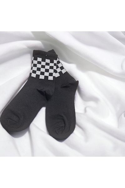 Touz Κολεγιακές κάλτσες με σχέδιο Chouze Checkerboard