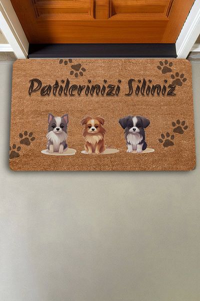 Valerine Life Triple Cute Puppy Dogs Wipe Your Paws Door Mat 45x70cm