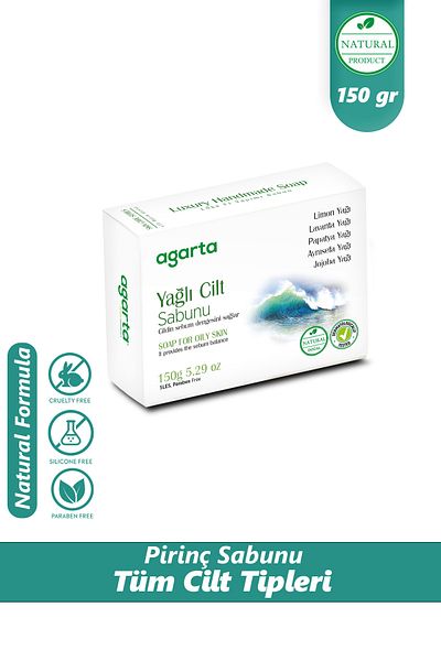 Agarta Oily Skin Soap Natural 150 gr