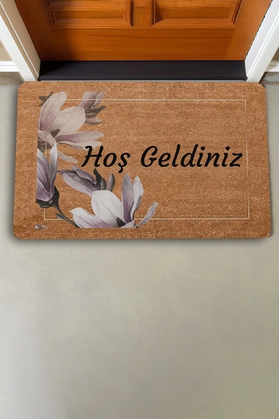 Valerine Life Powder Color Lily Flower Welcome Door Mat 45x70cm
