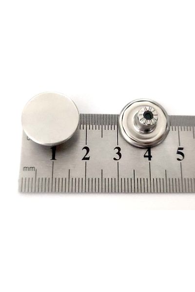 trimist 17 mm Jeans Button - Stainless Steel - 200 Sets