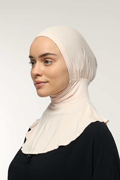 Altobeh Women's Hijab Practical Neck Collar Hijab - Sports Bonnet Powder