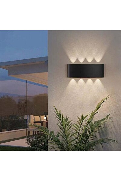 fullreyon 12 Watt 8 Mercekli Dekoratif Işık Süzmeli Led Aplik, Modern Led Armatür  İç ve Dış Mekan Aplik