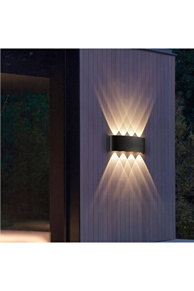 fullreyon شمعدان LED زخرفي بقدرة 12 وات 8 عدسات، شمعدان LED حديث داخلي وخارجي