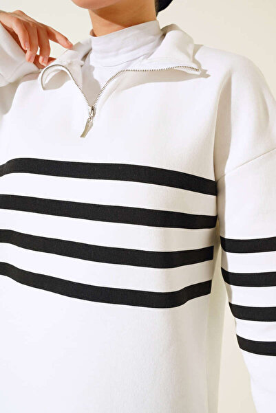 VOLT CLOTHİNG Dámská tunika na zip se třemi nitěmi