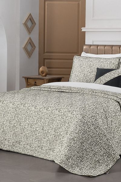 Sarev Calipso Beige Double Bedspread Set
