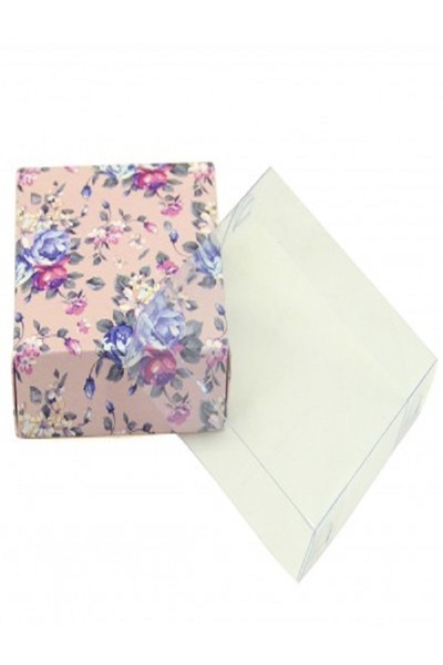 Kazanabil 20Lİ RENKLİ ÇİÇEK DESEN NİKAH VE KINA İÇİN HEDİYELİK KARTON KUTU 9X...