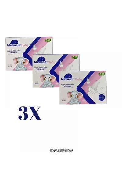 BLUWELL BLUEWELL BURUN ASPIRATORU YEDEK UC 10 ADET X 3 KUTU