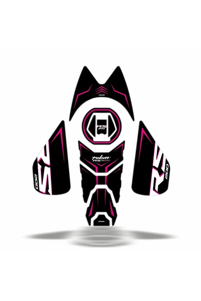 Pulsar RS200 Uyumlu Iron Model Tankpad Set Pembe