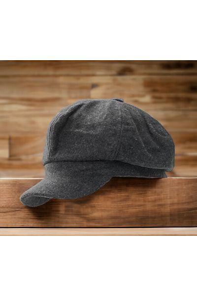 Shopiolog Women's Winter Stamp Wool Floppy Hat Cap Beretta