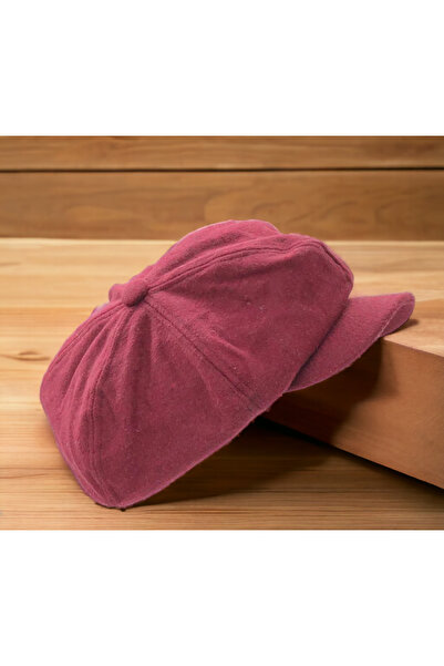 Shopiolog Kadın Kışlık Kaşe Yünlü Dökümlü Şapka Kasket Baretta