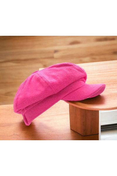Shopiolog Women's Winter Stamp Wool Floppy Hat Cap Beretta