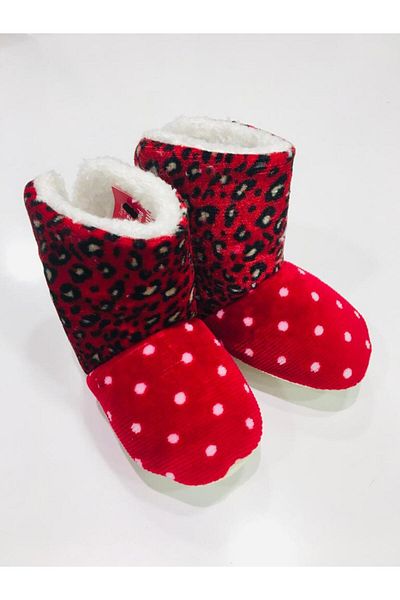 Baby Pattini Children's Home Shoes Red Polka Dot