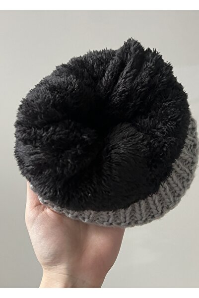 KİLİGİSTANBUL Unisex Beret with Fur Inside