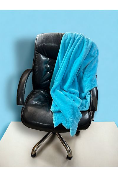 PLUSH STUDIO Εισαγόμενο Μπλε Λούτρινο Κουνέλι - 800gr 100x150cm Υφασμάτινο Σπίτι