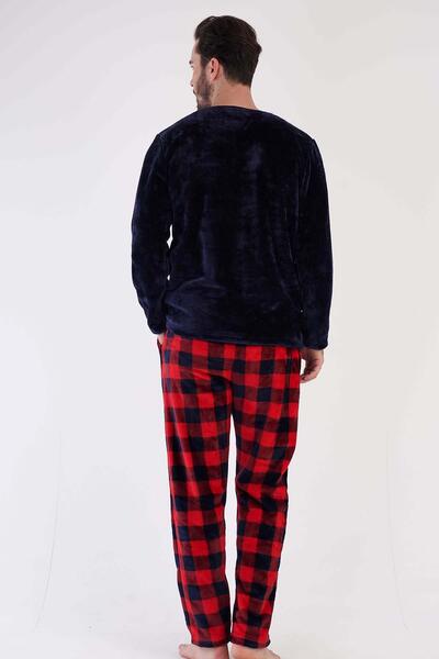 VİENETTA Erkek Uzun Kol Welsoft Lacivert Pijama Takım C3T0N4O084