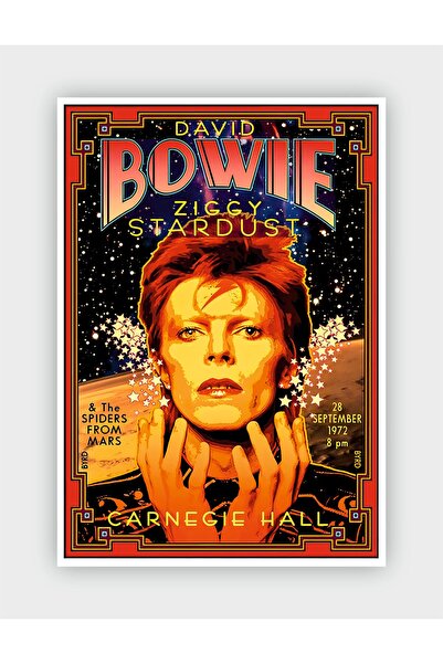 fırsatlar diyarı David Bowie Ziggy Stardust Vintage Duvar Posteri - Duvar Dek...